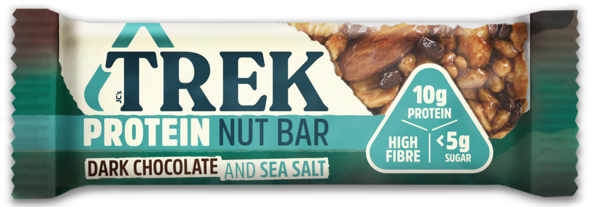 TREK Dark Chocolate & Sea Salt Protein Nut Bar