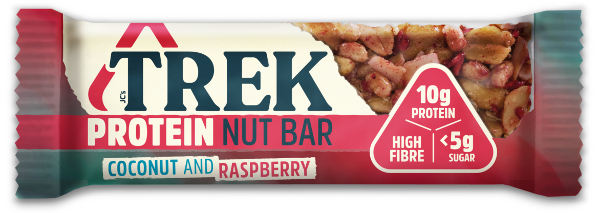 TREK Coconut & Raspberry Protein Nut Bar